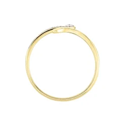 Bague Snake Or Jaune Diamant