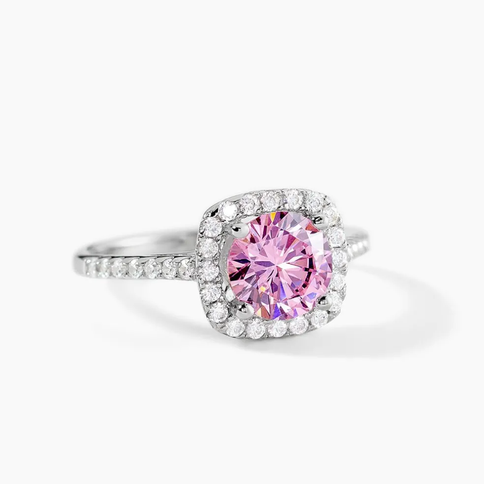 Bague Soa Argent Rose Oxyde De Zirconium