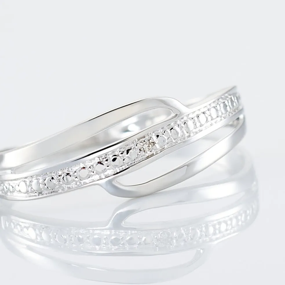 Bague Solena Or Blanc Diamant