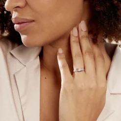 Bague Solena Or Blanc Diamant