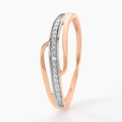 Bague Solena Or Rose Diamant
