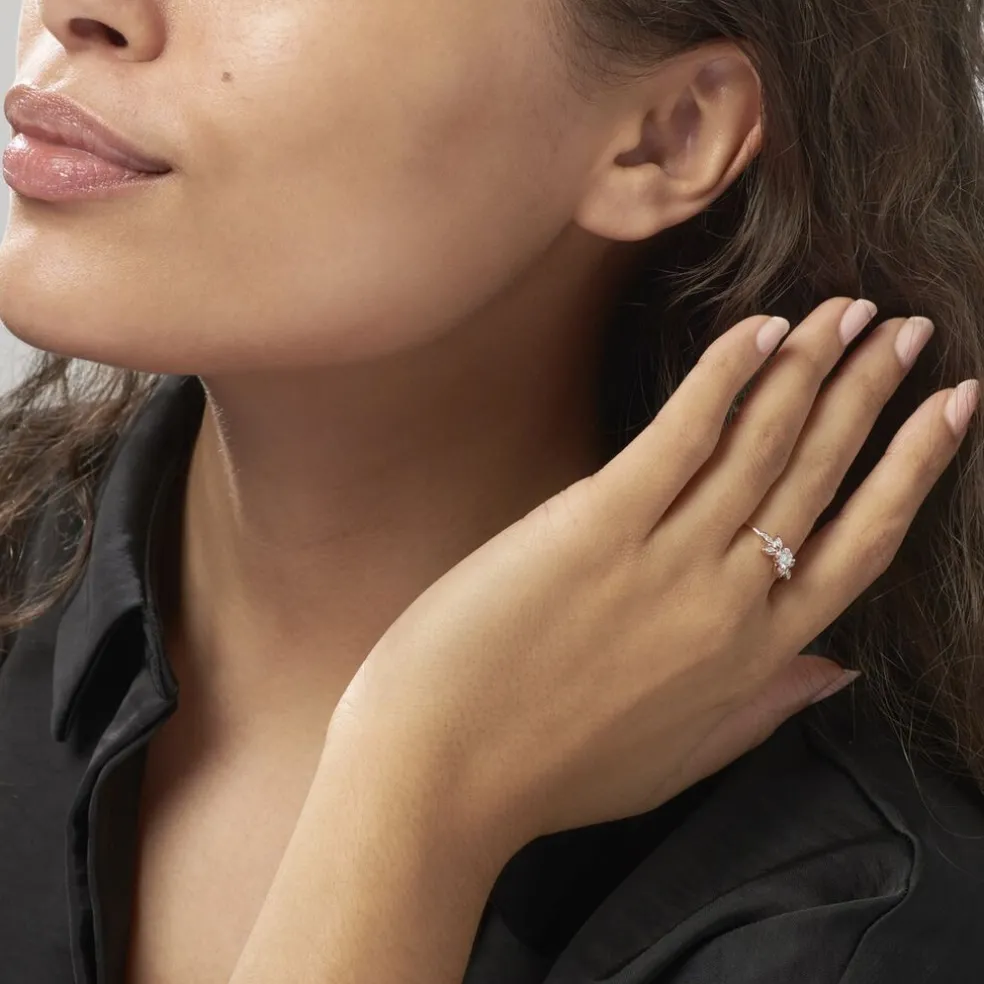 Bague Solitaire Alicea Or Rose Diamant