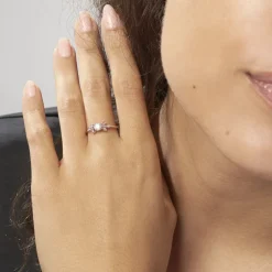 Bague Solitaire Alicea Or Rose Diamant