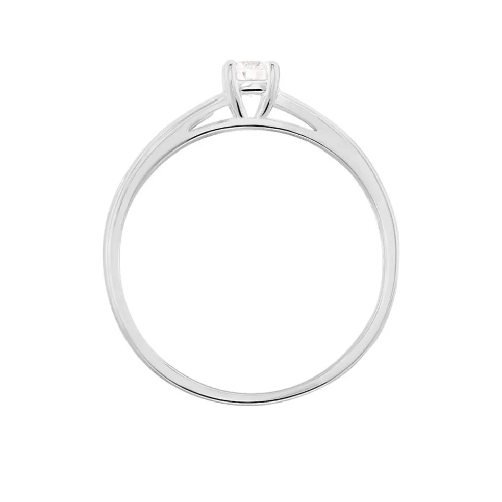 Bague Solitaire Anastasiane Or Blanc Diamant