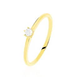 Bague Solitaire Annelies Or Jaune Diamant