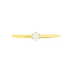 Bague Solitaire Annelies Or Jaune Diamant