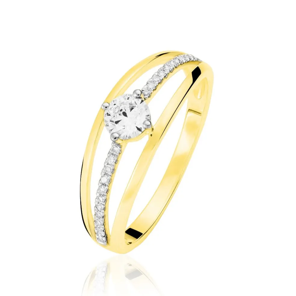 Bague Solitaire Anouska Or Jaune Diamant