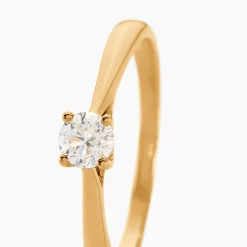 Bague Solitaire Aphrodite Or Jaune Diamant
