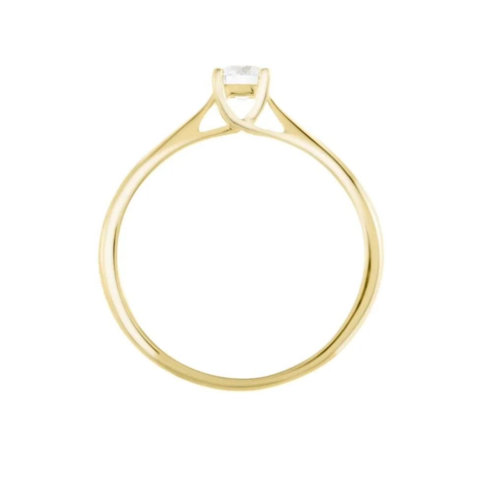 Bague Solitaire Aphrodite Or Jaune Diamant