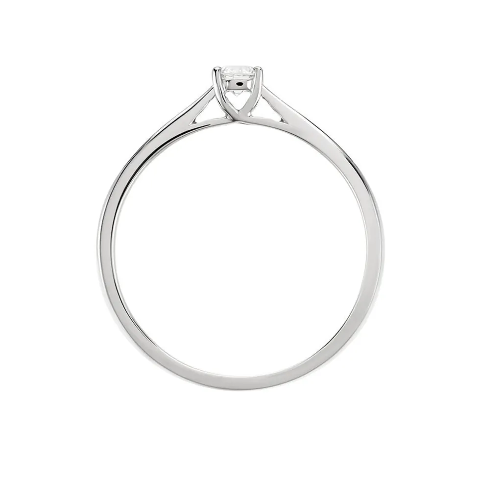 Bague Solitaire Aphrodite Platine Blanc Diamant