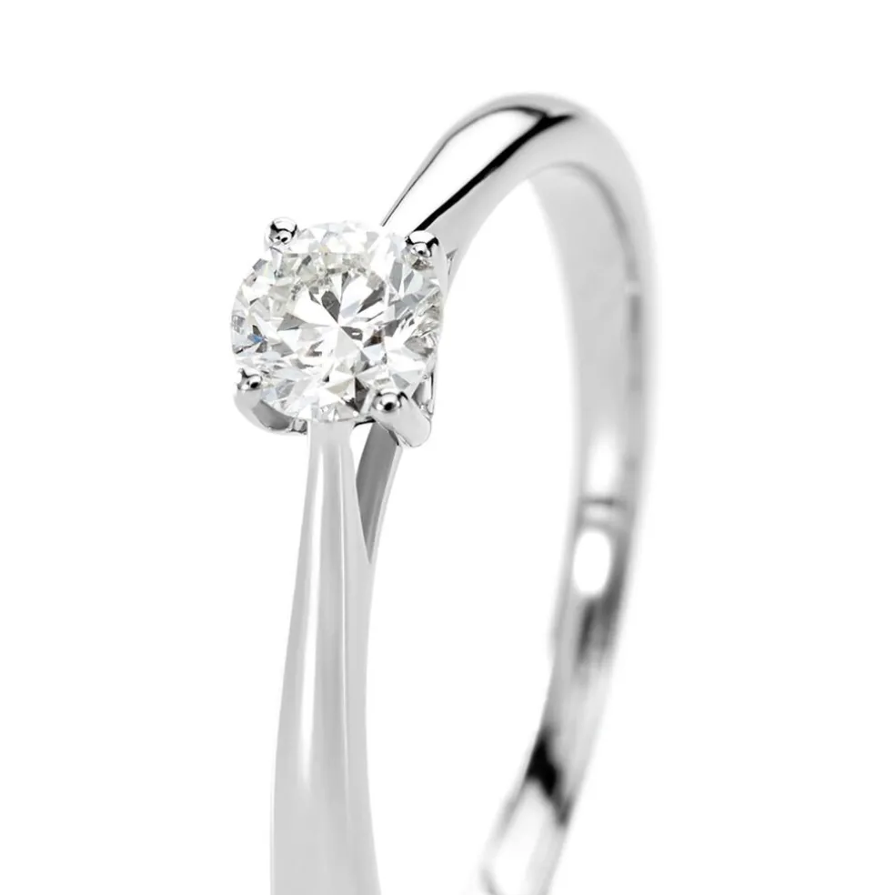 Bague Solitaire Aphrodite Platine Blanc Diamant