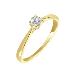 Bague Solitaire Aphrodite Or Jaune Diamant