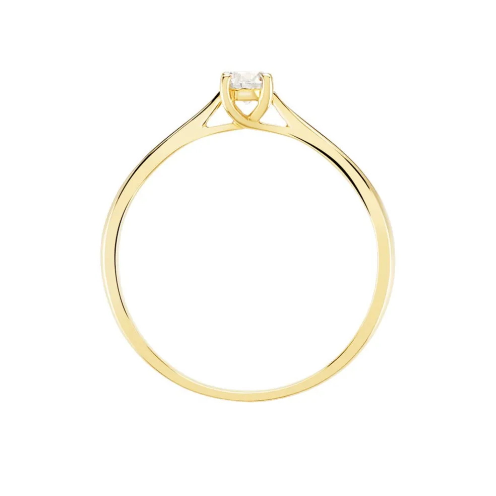 Bague Solitaire Aphrodite Or Jaune Diamant