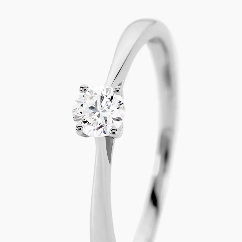 Bague Solitaire Aphrodite Platine Blanc Diamant