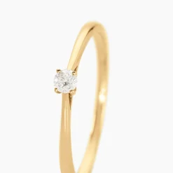Bague Solitaire Aphrodite Or Jaune Diamant