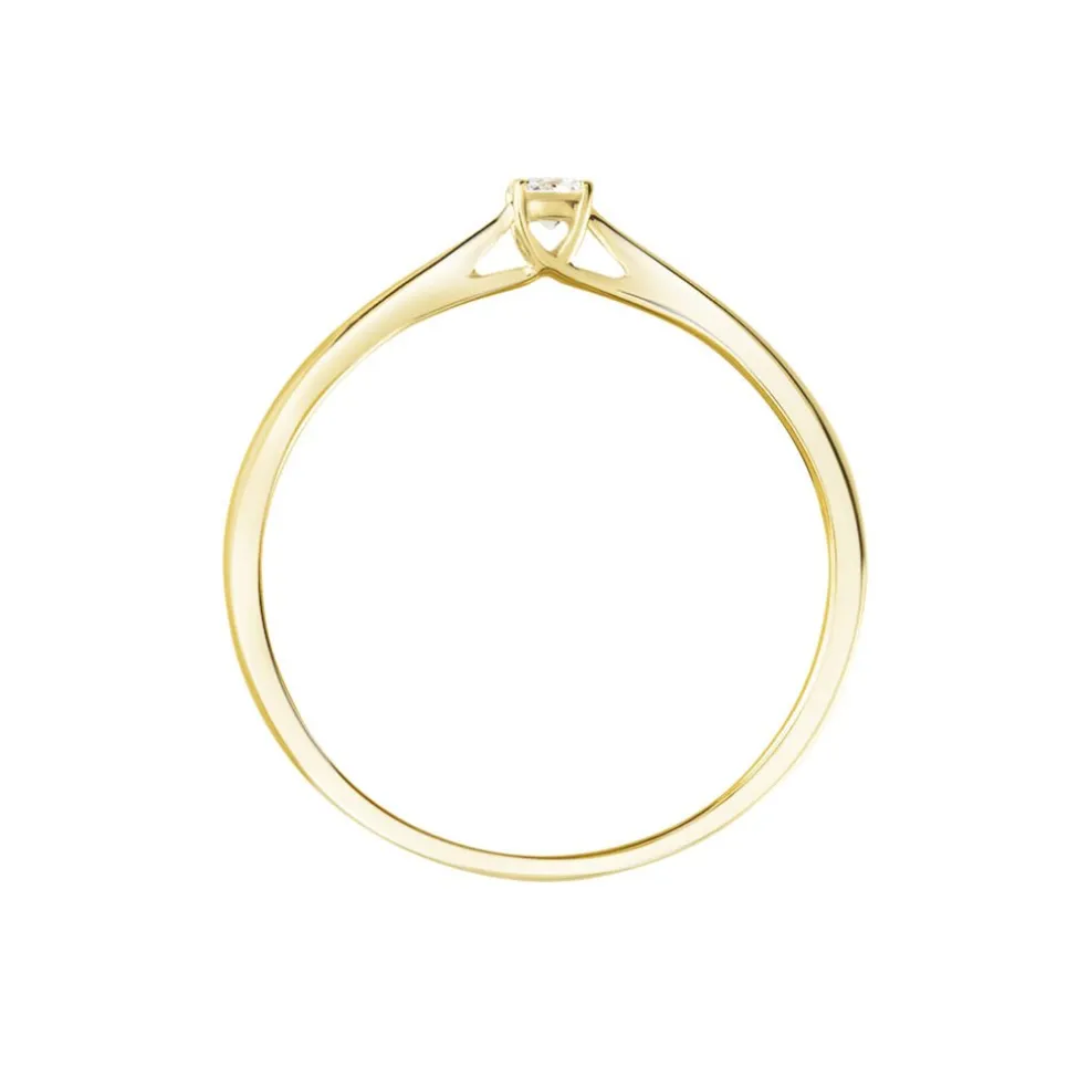 Bague Solitaire Aphrodite Or Jaune Diamant