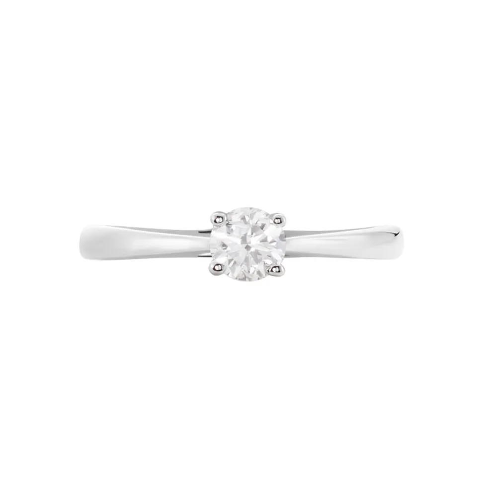 Bague Solitaire Aphrodite Or Blanc Diamant