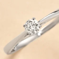 Bague Solitaire Aphrodite Or Blanc Diamant