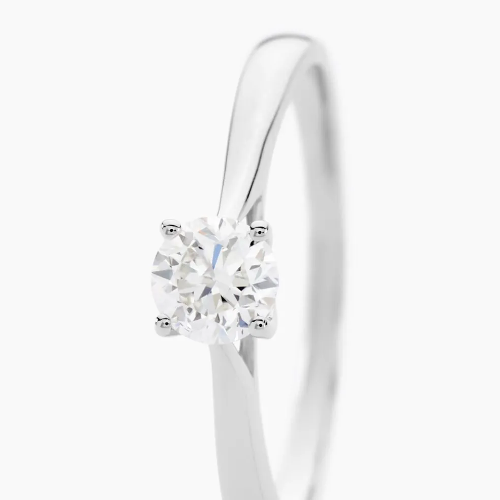 Bague Solitaire Aphrodite Or Blanc Diamant