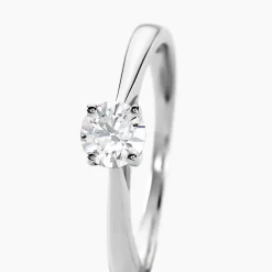 Bague Solitaire Aphrodite Or Blanc Diamant