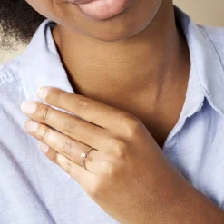 Bague Solitaire Aphrodite Or Blanc Diamant