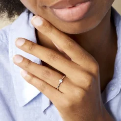 Bague Solitaire Aphrodite Or Blanc Diamant