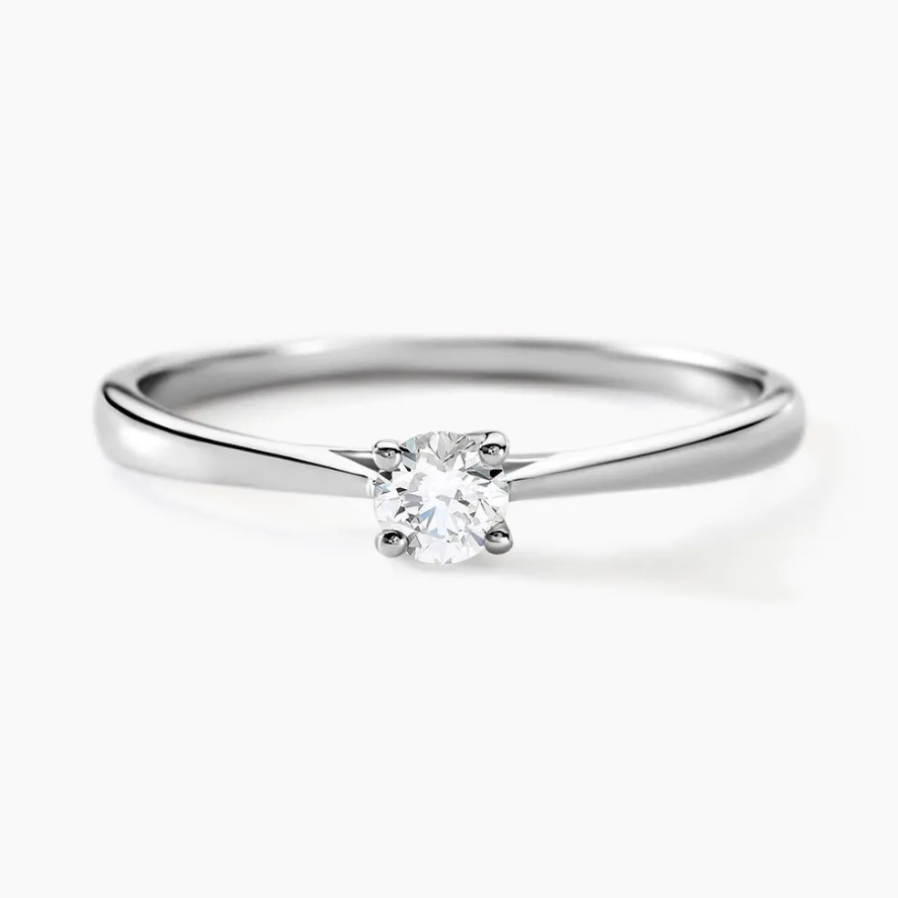 Bague Solitaire Aphrodite Or Blanc Diamant