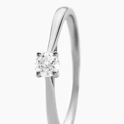 Bague Solitaire Aphrodite Or Blanc Diamant