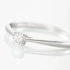 Bague Solitaire Aphrodite Or Blanc Diamant
