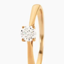 Bague Solitaire Aphrodite Or Jaune Diamant