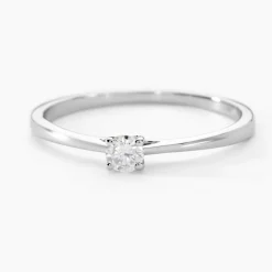 Bague Solitaire Aphrodite Or Blanc Diamant