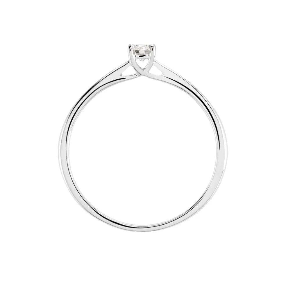 Bague Solitaire Aphrodite Or Blanc Diamant