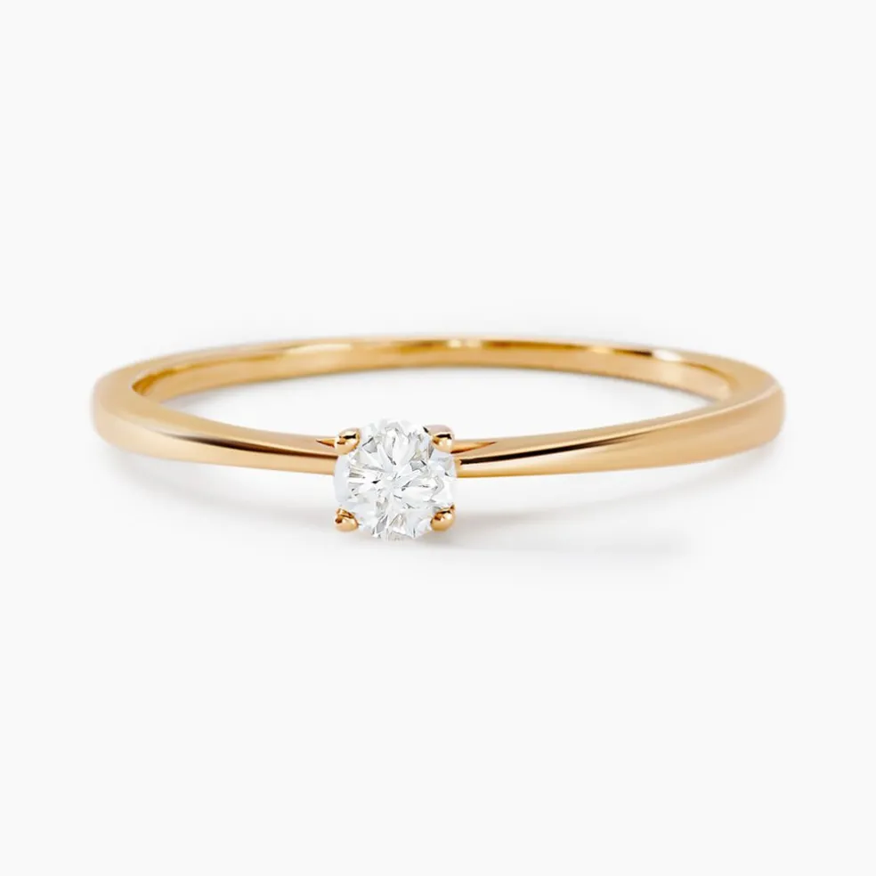 Bague Solitaire Aphrodite Or Jaune Diamant