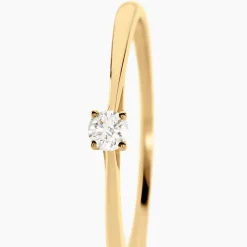 Bague Solitaire Aphrodite Or Jaune Diamant