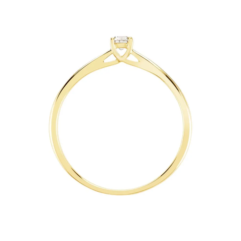 Bague Solitaire Aphrodite Or Jaune Diamant