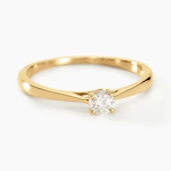 Bague Solitaire Aphrodite Or Jaune Diamant