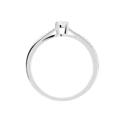 Bague Solitaire Aramis Or Blanc Diamant