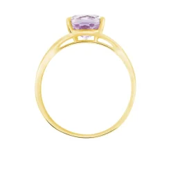 Bague Solitaire Armaelle Or Jaune Amethyste