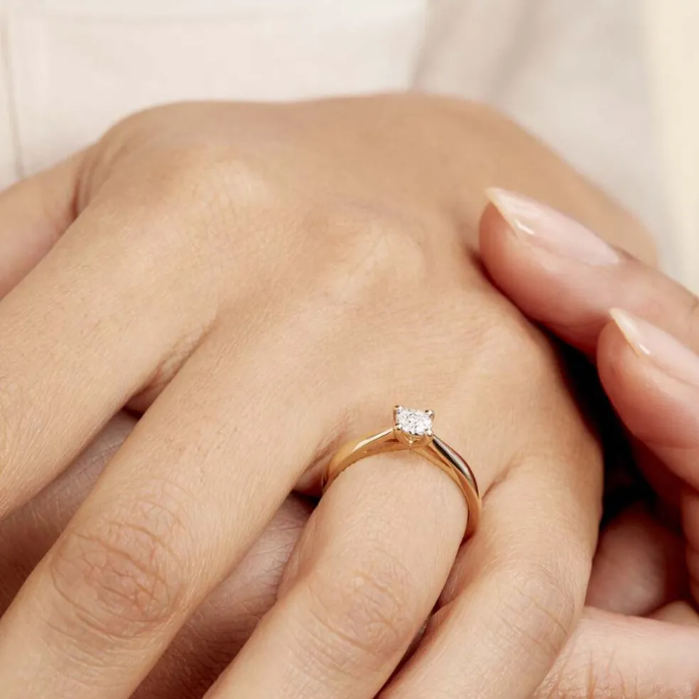 Bague Solitaire Artemis Or Jaune Diamant