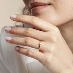 Bague Solitaire Athena Or Jaune Diamant