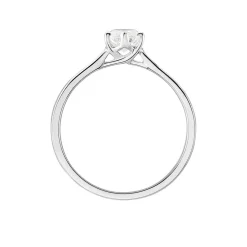 Bague Solitaire Athena Or Blanc Diamant