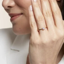 Bague Solitaire Athena Or Jaune Diamant