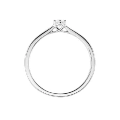 Bague Solitaire Athena Or Blanc Diamant
