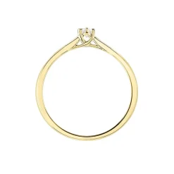 Bague Solitaire Athena Or Jaune Diamant