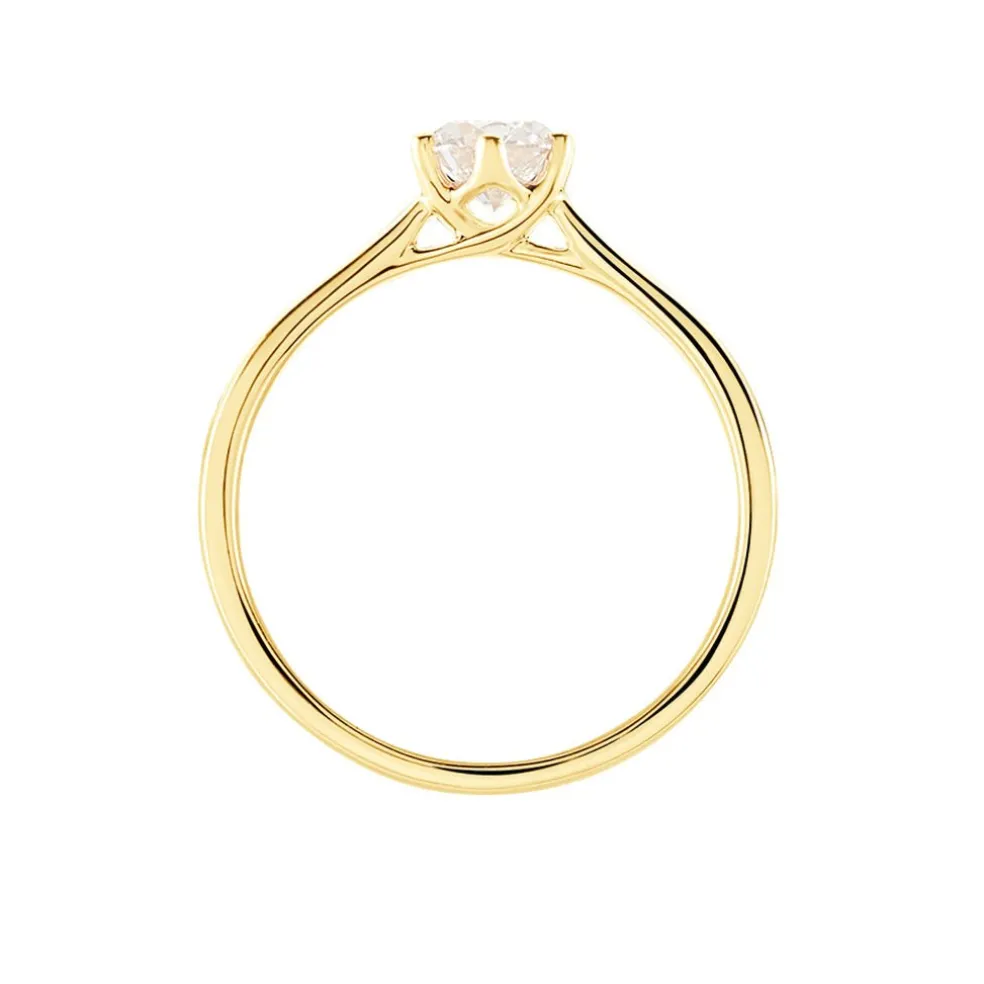 Bague Solitaire Athena Or Jaune Diamant