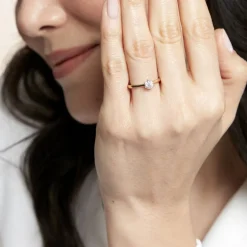 Bague Solitaire Athena Or Jaune Diamant