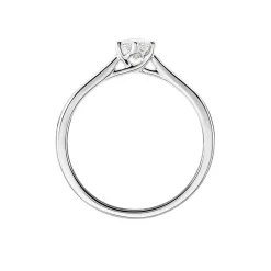 Bague Solitaire Athena Or Blanc Diamant