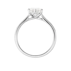 Bague Solitaire Athena Or Blanc Diamant