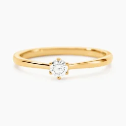 Bague Solitaire Athena Or Jaune Diamant