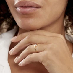 Bague Solitaire Camilia Or Jaune Oxyde De Zirconium